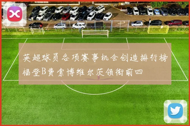 英超球员各项赛事机会创造排行榜福登B费索博维尔茨领衔前四